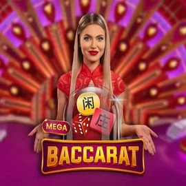 Mega Baccarat by Pragmatic Play, showcased at wildrobins.eu – game logo